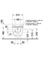 Duravit ME by Starck mélyöblítésű fali WC 2528590000