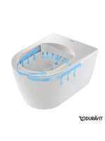 Duravit ME by Starck Kompakt, öblítőperem nélküli, fali WC szett, Soft-Close ülőkével 45300900A1