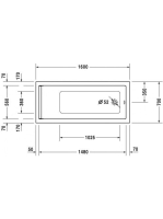 Duravit Starck 160x70 akril kád 700333000000000