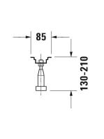 Duravit kádláb akril kádakhoz és zuhanytálcákhoz állítható magasságal 790100000000000
