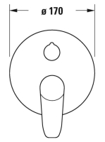 Duravit B 1 falsík alatti csaptelep 2 fogyasztóhoz, fényes króm B15210012010