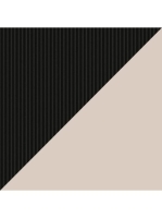 Duravit Zencha középmagas szekrény 81,9x40 cm, jobbos, texturált fekete/matt taupe ZE1350R63830000