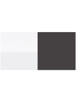 Duravit Zencha magas szekrény 176x40 cm, balos, fehér üveg/matt grafit ZE1352L64800000