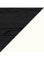 Duravit Zencha alsószekrény 65x55 cm 1 fiókkal, dió fiókrendezővel, fekete tölgy/matt fehér ZE4810016840E00