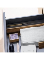 Duravit Zencha fiókos alsószekrény 130, tölgy fiókrendezővel, fehér üveg/matt fehér ZE4813B64840I00