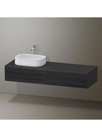 Duravit Zencha balos alsószekrény 160, fiókrendező nélkül, fekete tölgy/matt grafit ZE4814L16800000