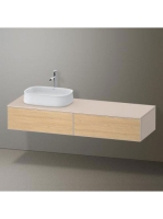 Duravit Zencha balos alsószekrény 160, fiókrendező nélkül, natúr tölgy/matt taupe ZE4814L30830000