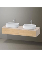 Duravit Zencha fiókos alsószekrény 160, dió fiókrendezők, natúr tölgy/matt taupe ZE4815B30830H00