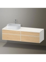 Duravit Zencha balos alsószekrény 160, tölgy fiókrendezők, natúr tölgy/matt fehér ZE4824L30840L00