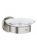 Grohe Essentials szappantartó tartókonzollal, rozsdamentes acél hatású 40444DC1