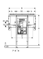 Geberit Duofix szerelőelem 110x125 cm, Geberit ONE mosdóhoz és csaptelephez 111.073.00.1