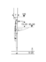 Geberit Duofix szerelőelem 110x125 cm, Geberit ONE mosdóhoz és csaptelephez 111.073.00.1