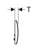 Geberit Delta01 nyomólap, fényes króm 115.107.21.1 (115107211)