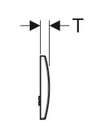 Geberit Delta20 nyomólap, alpin fehér 115.127.11.1 (115127111)