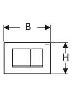 Geberit Delta30 nyomólap, alpin fehér 115.137.11.1 (115137111)