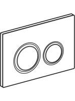 Geberit Sigma21 működtetőlap, 2 mennyiséges öblítéshez, betonszerű/sárgaréz 115.652.JV.1