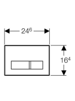 Geberit Sigma10 nyomólap fekete/fényes króm/fekete 115758km5 (115.758.KM.5)