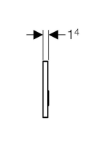 Geberit Sigma10 nyomólap fekete/fényes króm/fekete 115758km5 (115.758.KM.5)