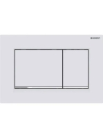 Geberit Sigma30 működtetőlap, 2 mennyiséges öblítéshez, matt fehér/fényes króm 115.883.JT.1