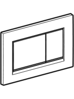 Geberit Sigma30 működtetőlap, 2 mennyiséges öblítéshez, matt fehér/fényes króm 115.883.JT.1