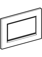 Geberit Sigma30 nyomólap easy-to-clean bevonattal, matt fekete/króm 115.893.14.1