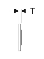Geberit Sigma10 érintésmentes működtetőlap, WC öblítés elektronikus működtetéssel, hálózati, 2 mennyiséges öblítés, fekete/fényes króm 115.907.KM.6
