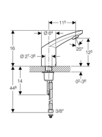 Geberit HyTronic185 automata mosdócsaptelep belső keverővel, hálózati 116145211 (116.145.21.1)