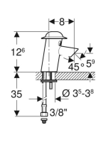Geberit Bambini mosdó csaptelep, hálózati üzemű, fényes króm 116.209.21.1