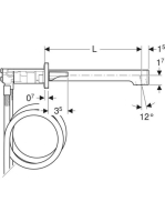 Geberit ONE két fogantyús fali mosdócsaptelep 18 cm, falsík alatti vezérlődobozhoz, króm 116.463.21.1