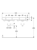 Geberit iCon 120cm dupla mosdó 124120000