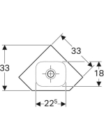 Geberit iCon sarok kézmosó, 46x33 cm 124730000