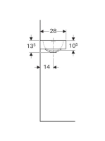 Geberit iCon xs 40-es balos kézmosó 124836000