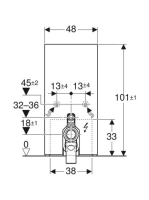 Geberit Monolith Plus láva szanitermodul talpon álló WC-hez, 101 cm 131.202.JK.7