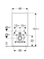 Geberit Monolith Plus homokszürke szanitermodul fali WC-hez, 101 cm 131.221.JL.7