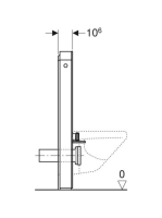 Geberit Monolith Plus betonhatású szanitermodul fali WC-hez, 101 cm 131.221.JV.7