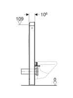 Geberit Monolith Plus fekete szanitermodul fali WC-hez, 114 cm 131.231.SJ.7