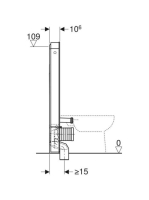Geberit Monolith Plus fekete szanitermodul talpon álló WC-hez, 114 cm 131.233.SJ.7
