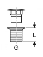 Geberit kifolyószelep szabad kifolyással, túlfolyó nélküli mosdókhoz, matt fekete 152.050.14.1