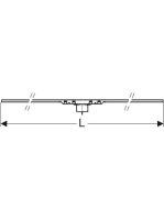 Geberit CleanLine50 zuhanyfolyóka 30-130 cm, szálcsiszolt rozsdamentes acél 154.447.KS.1