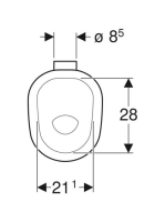 Geberit Bambini mélyöblítésű álló WC kisgyermekek és gyermekek számára 211650000