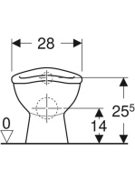Geberit Bambini mélyöblítésű álló WC kisgyermekek és gyermekek számára 211650000