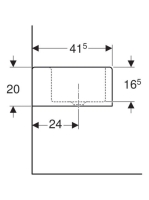 Geberit Bambini gyermekmosdó túlfolyó nélkül 90x41,5 cm, alpin fehér 430200016