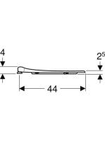 Geberit Selnova Comfort akadálymentes WC-ülőkarima, vörös 500.134.00.2