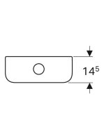 Geberit Smyle Square monoblokkos öblítőtartály, 37,5x43 cm 500.221.01.1