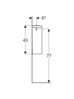 Geberit Smyle Square monoblokkos öblítőtartály, 37,5x43 cm 500.221.01.1