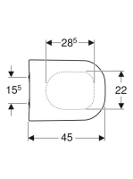 Geberit Smyle Square WC-ülőke, lecsapódásgátlóval 500236011 (500.236.01.1)