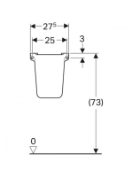 Geberit Selnova szifontakaró, fehér 500.329.01.7