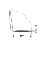 Geberit Selnova Square WC ülőke, normál zsanérral 500.332.01.1 (500.332.01.1)