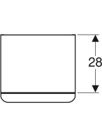Geberit Smyle Square kiegészítő szekrény 60x36 cm, jobbos ajtóval, magasfényű fehér 500.359.00.1 (500359001)