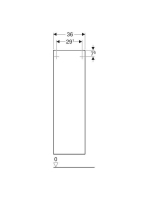 Geberit Smyle Square középmagas szekrény 118x36 cm, egy ajtóval, magasfényű homokszürke 500.361.JL.1 (500361JL1)